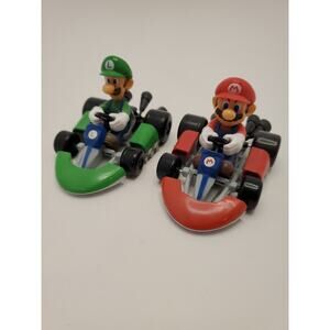 Nintendo Super Mario Kart Mario & Luigi Collectible Cars- 2016 DecoPac